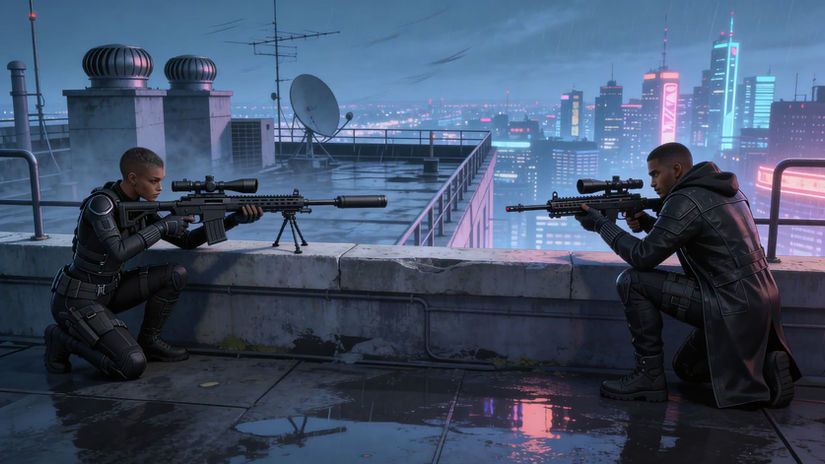 Neon Assassin Crossfire